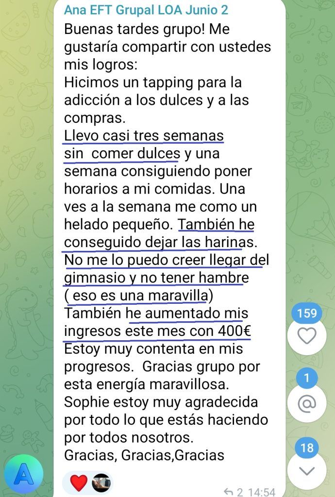 Adicción dulces, superada