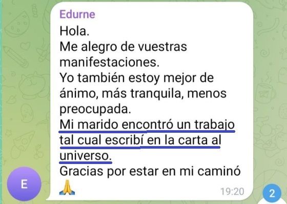 Marido encuentra trabajo exacto