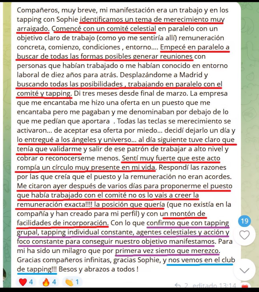 Trabajo y sueldo exactos