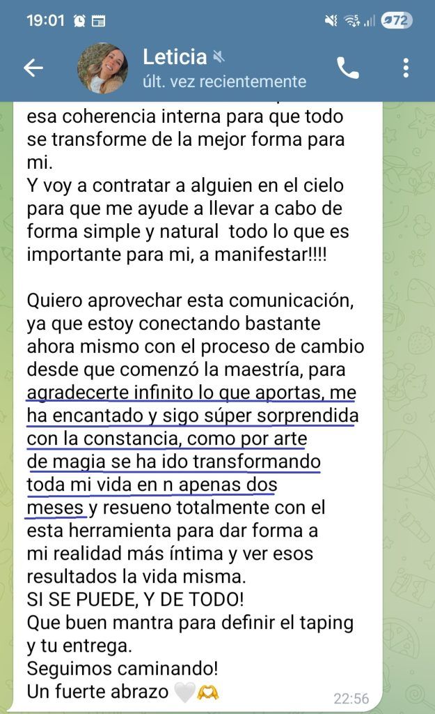 Transformación de vida